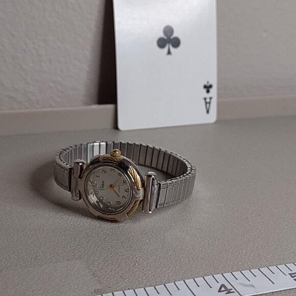 Untested Pretty Viviani Two Tone Stretch Watch - Picture 2 of 7